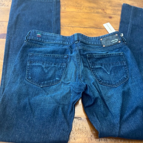 Diesel Blue Flare Wide Leg Jeans Size 30 Made in Italy Women’s jeans - Picture 6 of 16